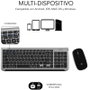 Subblim Combo Dual Prestige Extendido Gris/Negro con Teclado y Ratón Inalámbrico Bluetooth/2.4G